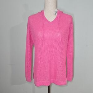 Cashmere Pink Spring Sweater w/ Hoodie